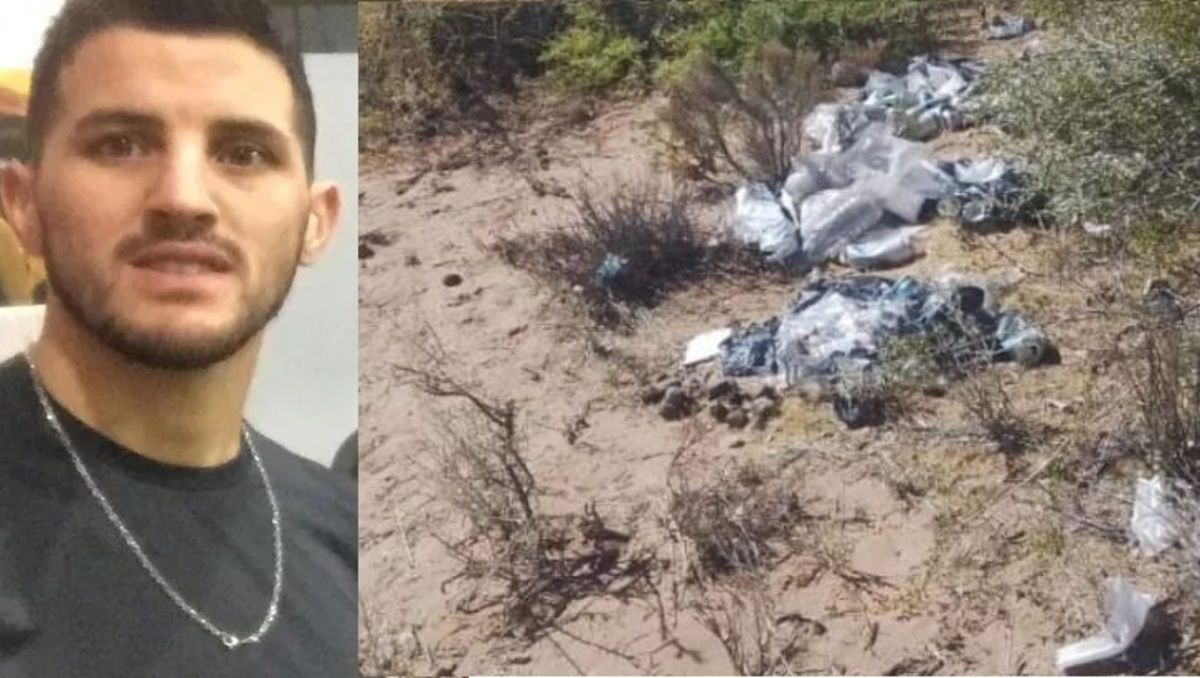 El boxeador Gino Godoy fue al lago y se puso a juntar basura