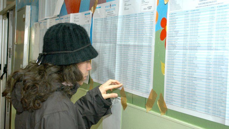 Consultá el padrón electoral para votar el domingo