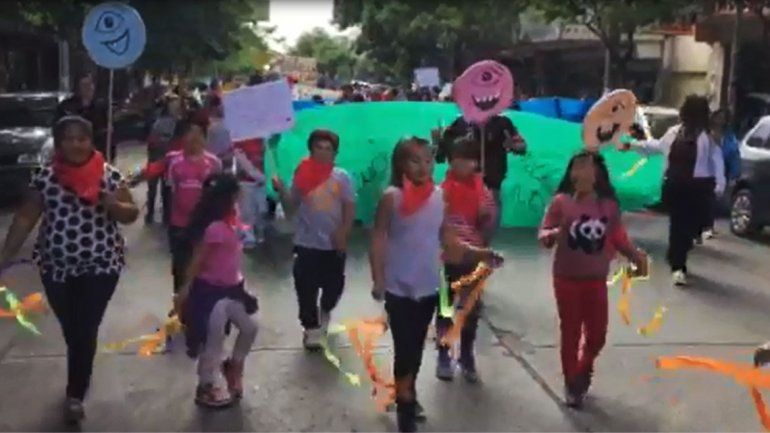 Los niños marchan hoy en el centro por sus derechos