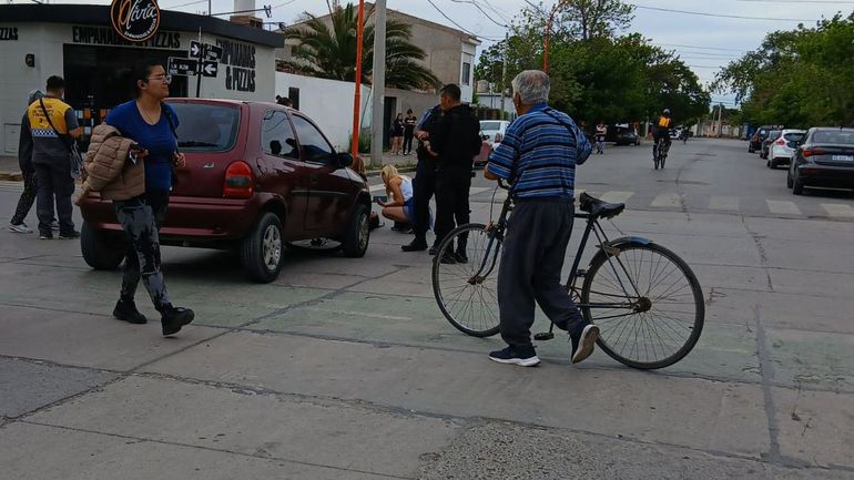 El choque se produjo en la esquina de la Avenida Alem y Córdoba.