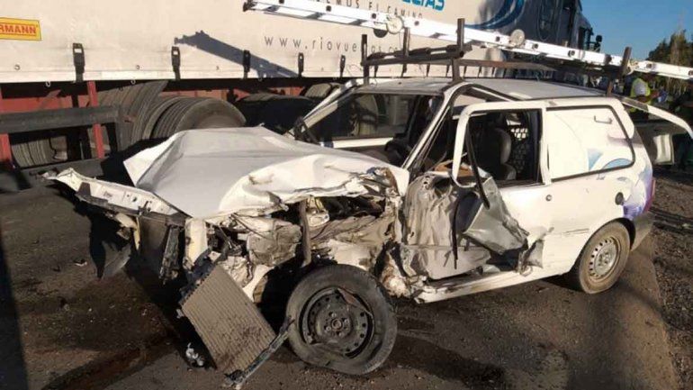 Otro violento choque en la Ruta 151 cerca de Cinco Saltos: un conductor herido