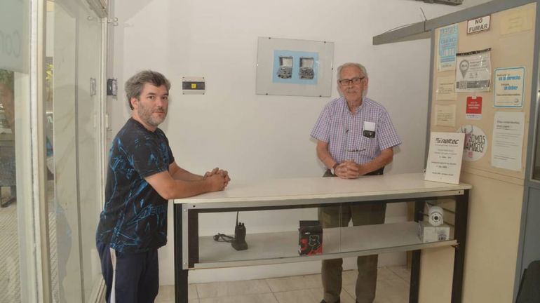 Diego junto a su empleado de confianza, el gran Daniel Campos.