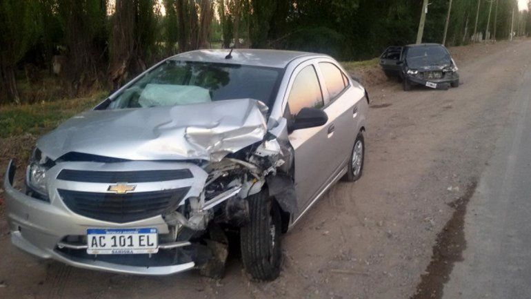 Tres vehículos se vieron involucrados en el accidente de la Ruta Chica.