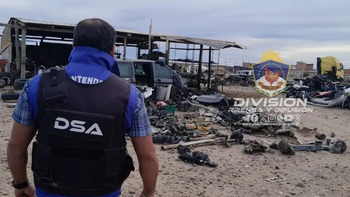 robaban vehiculos, los desguazaban en la meseta y vendian las autopartes