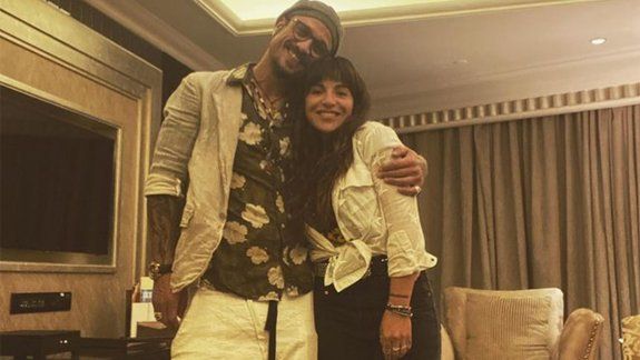 Gianinna Maradona y Osvaldo