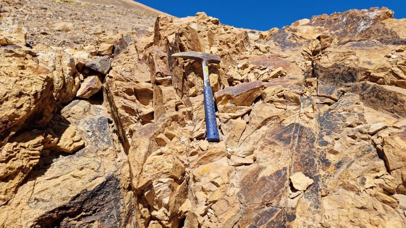 Cobre de alta pureza en San Juan: el hallazgo de una minera canadiense en una zona que limita con Chile. Foto: www.abrasilver.com