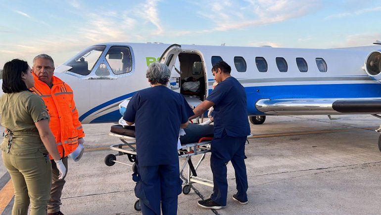 El avión sanitario realizó otro vuelo de emergencia: ¿Qué pasó?