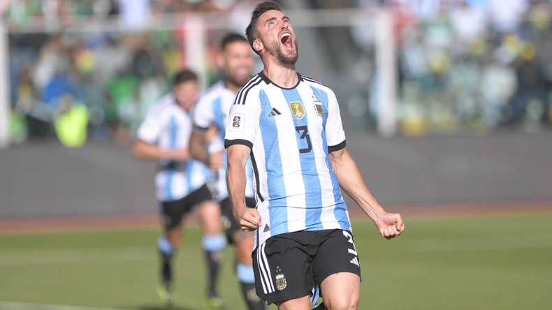 Argentina se puso 2 a 0 con el gol de Nicolás Tagliafico. 