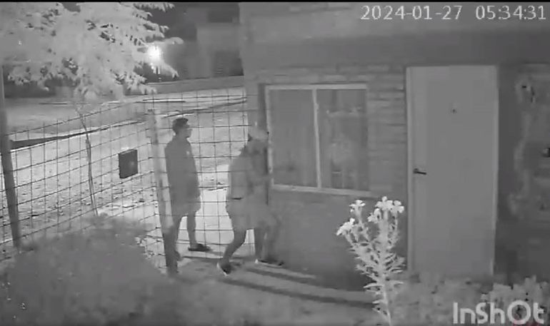Los ladrones intentaron ingresar a una casa