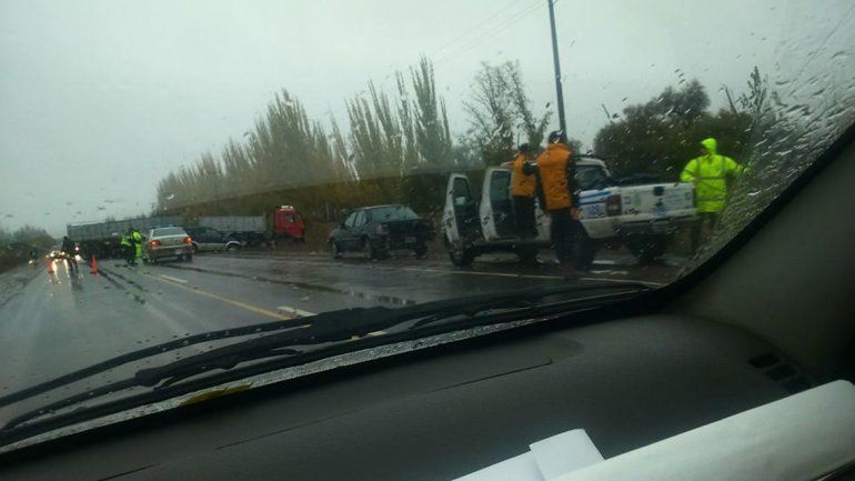 El tránsito se vio interrumpido en forma momentánea.