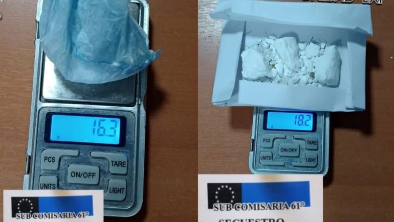 Cayó un mochilero cipoleño con bolsas de cocaína en Barda del Medio