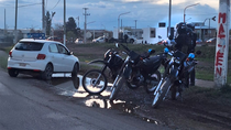 En Circunvalación casi Ruta Chica, un control eficiente.