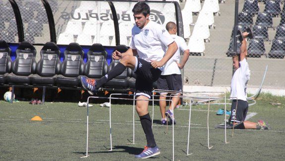 Medina, el capitán, en el retorno a los entrenamientos.&nbsp;