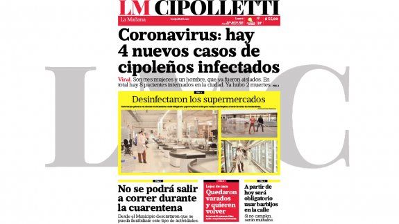 la edicion impresa de lm cipolletti de hoy