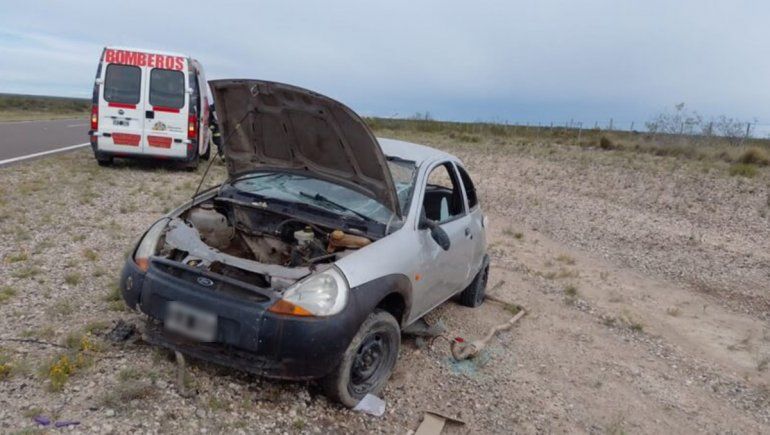 Cipoleño perdió el control del auto y volcó cerca de El Solito