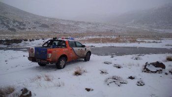 rumbo a la cordillera, con cadenas y mucha precaucion