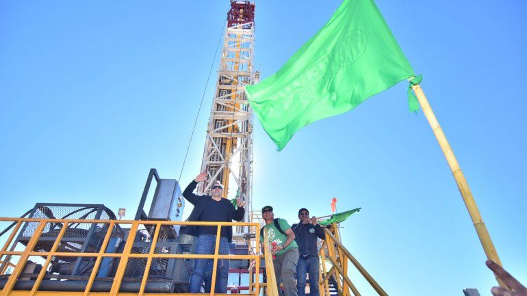Los dirigentes de ATE coparon la planta petrolera de YPF en Allen.