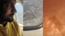 video: los dramaticos ultimos segundos previo a la tragedia del avion