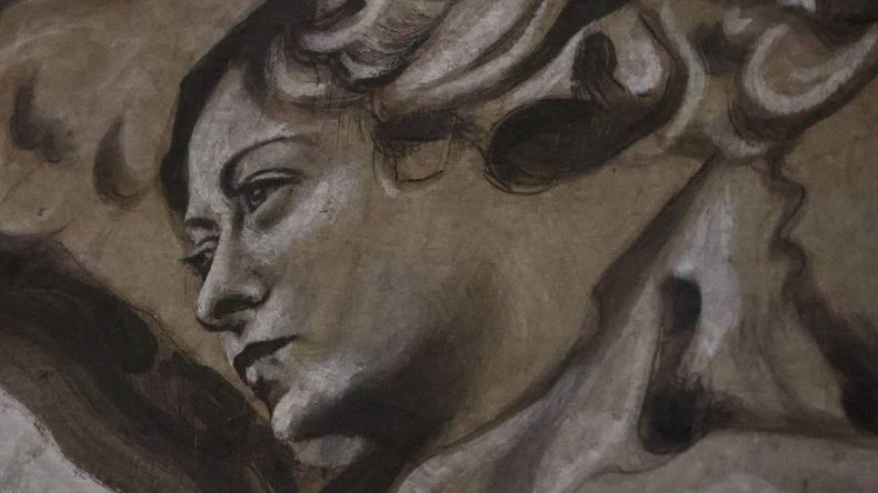 El querubín con la cara parecida a Giorgia Meloni, que desató la polémica en Italia.