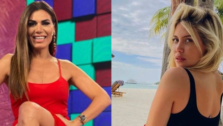 Flor de la V y Wanda Nara