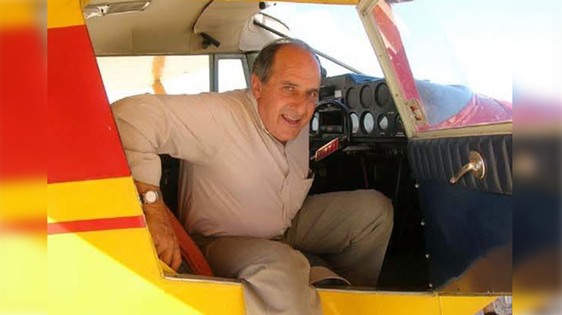 Dolor por la muerte del histórico presidente del Aeroclub Allen, Don Julio Contreras, a los 79 años. Foto: Gentileza.