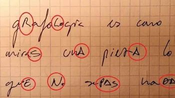 Expertos en grafología aseguran que la forma de escribir refleja creatividad, alta inteligencia o baja inteligencia.