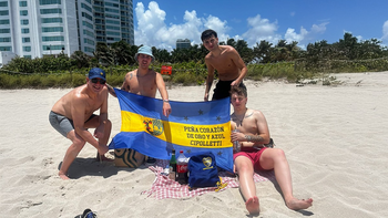 Los varones de la familia cipoleña coparon Miami para alentar a Boca en el Mundial de Clubes.