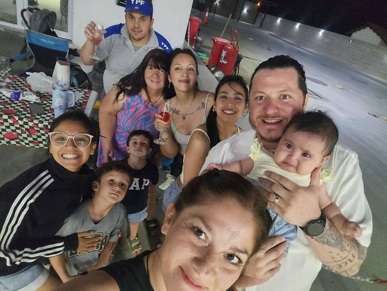 La emocionante escena tuvo lugar en la estación de servicio ubicada sobre Ruta 22 y Río Iguazú