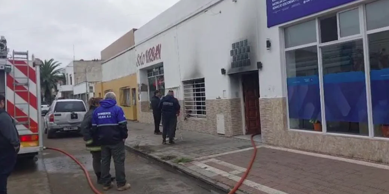 Muerte de una beba en un incendio en Río Negro.
