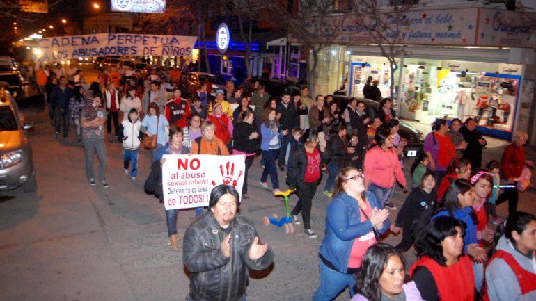 Castro impulsó varias marchas en la ciudad para que la Justicia se pronuncie más rápidamente sobre los abusos.
