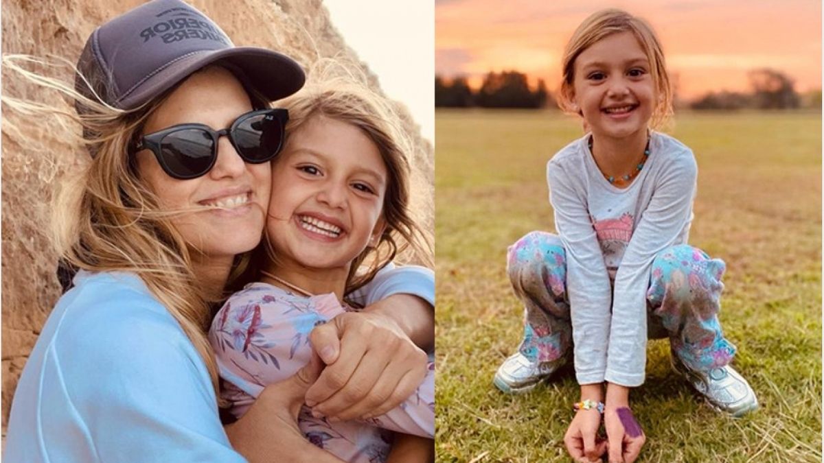 Mery del Cerro y su hija Mila.