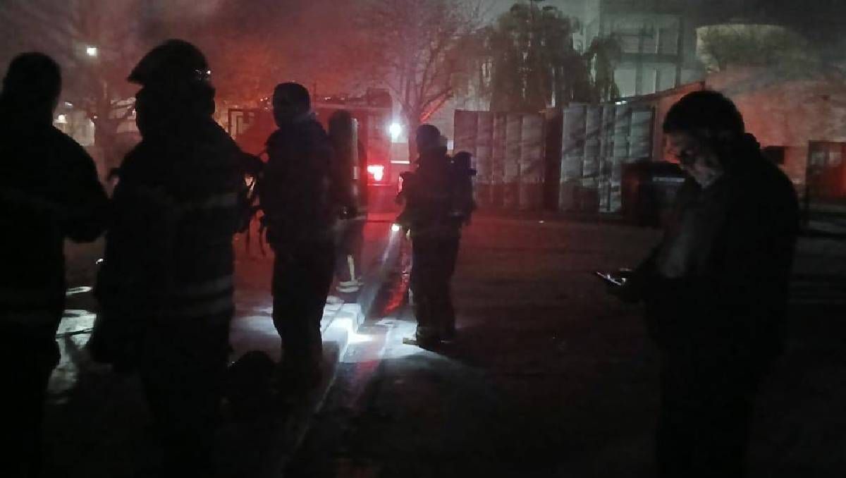 El incendio intencional en el Hospital de Viedma se registró el lunes por la noche.