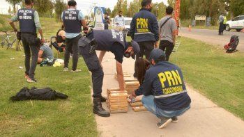 secuestraron mas de 40 kilos de marihuana en puente 83