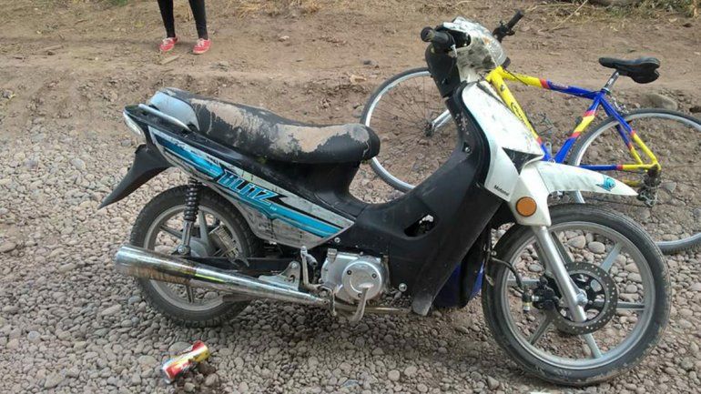 Violento robo motochorro