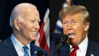 El actual presidente, Joe Biden, y el exmandatario Donald Trump.