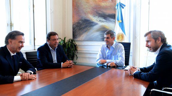 Weretilneck y Pichetto se reunieron con Marcos Peña y Rogelio Frigerio.