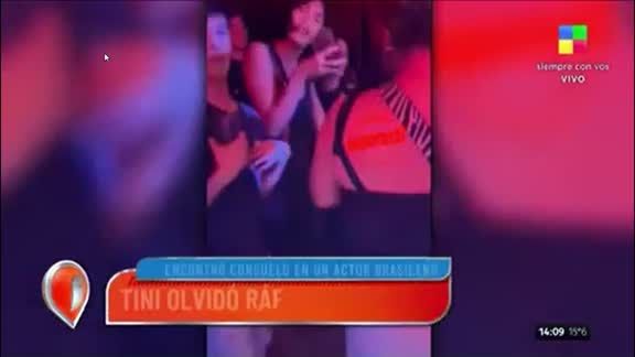 En Intrusos compartieron el video de la Revista Paparazzi, donde se ve a Tini Stoessel muy cerca de André Lamoglia.