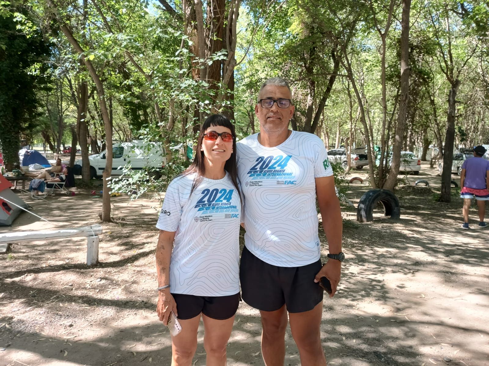 Claudia y Claudio, la dupla para correr en Travesía Mixto.&nbsp;