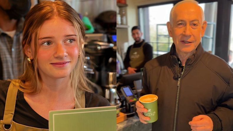 El video de Benjamin Netanyahu dura aproximadamente un minuto y fue grabado en el local Sataf, ubicado en Jerusalén. | LMCipolletti.com El video de Benjamin Netanyahu dura aproximadamente un minuto y fue grabado en el local Sataf, ubicado en Jerusalén.