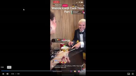 El video viral de Mauro Icardi opinando sobre la canción de Wanda Nara.