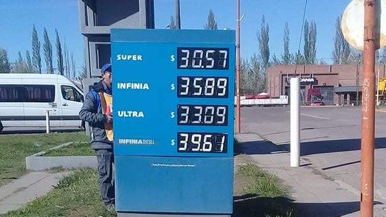 El precio de los combustibles subió un 8 por ciento