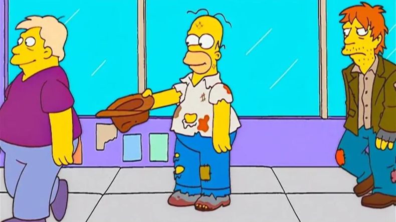 Homero y el resto de Los Simpson atravesarían un complicado momento económico si vivieran en Argentina.