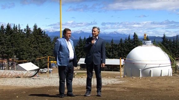 Macri inauguró el gasoducto patagónico en Bariloche