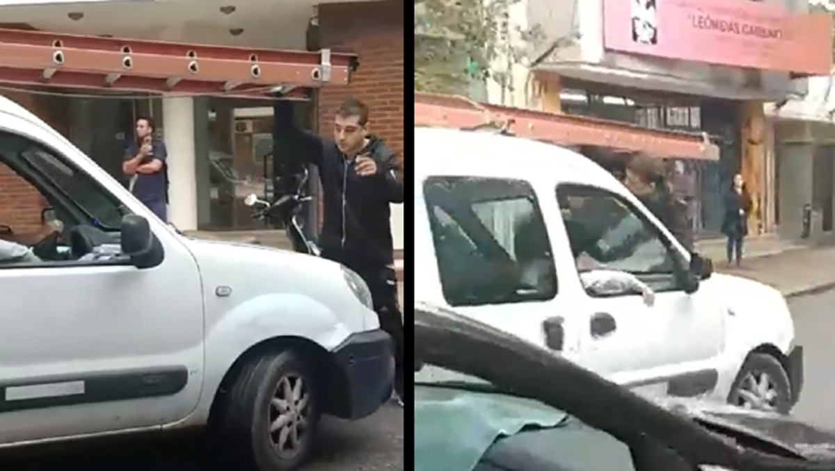Violencia: una discusión de tránsito terminó a los fierrazos