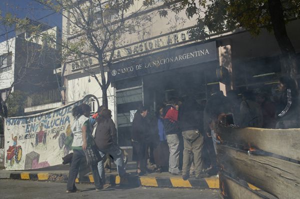 Productores entregaron petitorio en el Banco Nación