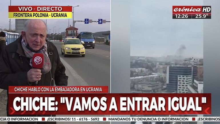 El divertido hilo viral de Chiche Gelblung como corresponsal de guerra