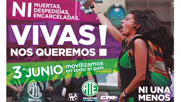 ATE también adhiere a la Marcha #NiUnaMenos