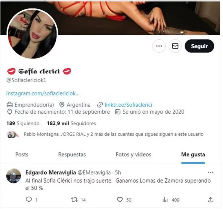 Sofía Clerici se expresó en su cuenta de X y los internautas no tardaron en ironizar con sus posteos. Foto: X.