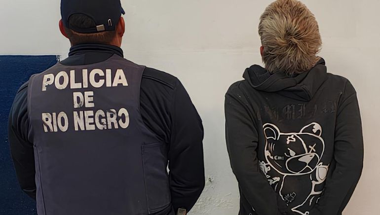 El joven detenido tras los violencia incidentes ocurridos en la localidad rionegrina de Chimpay.&nbsp;
