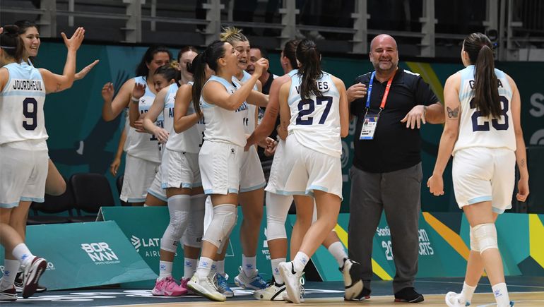 El festejo de la Selección Argentina de básquet